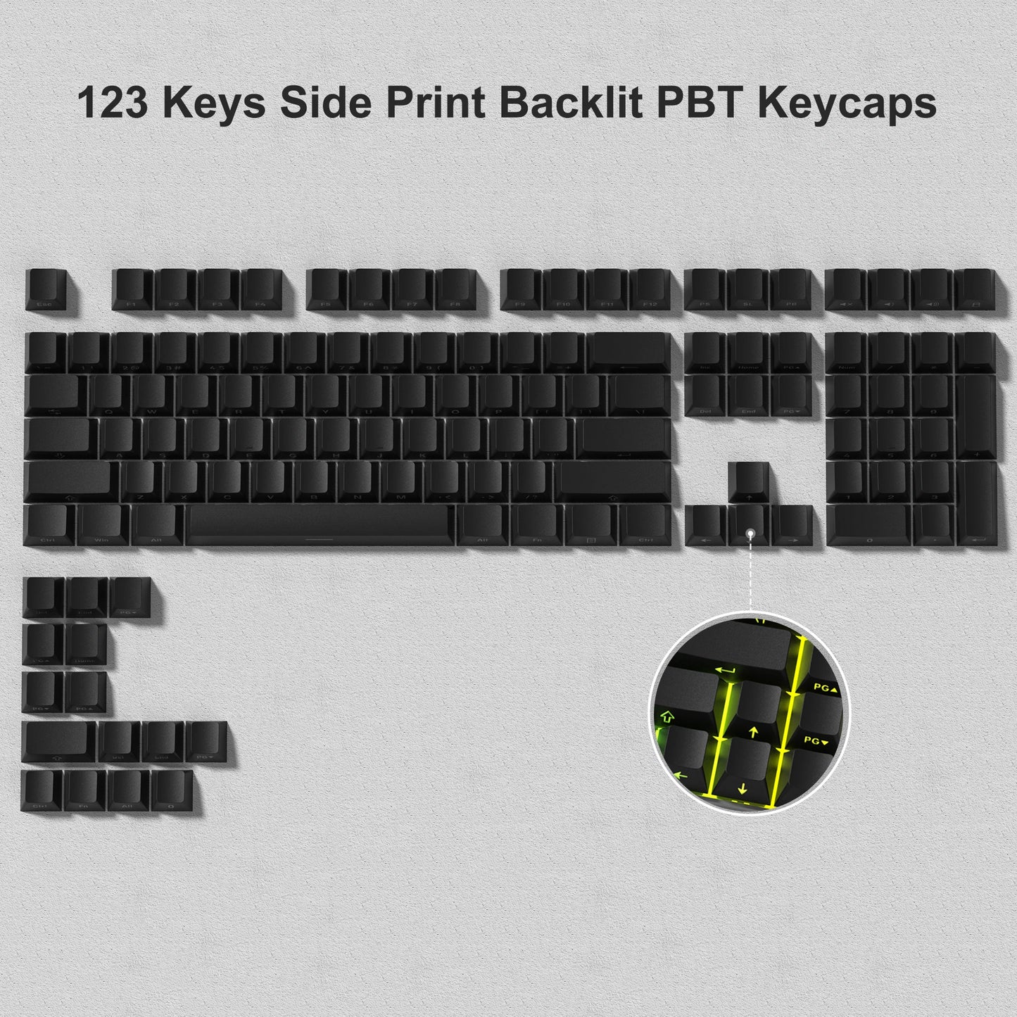 138 Keys Retro Brown Gray PBT Keycap Double Shot Cherry Profile Key Caps for Cherry MX Switches Mechanical Gamer Keyboard