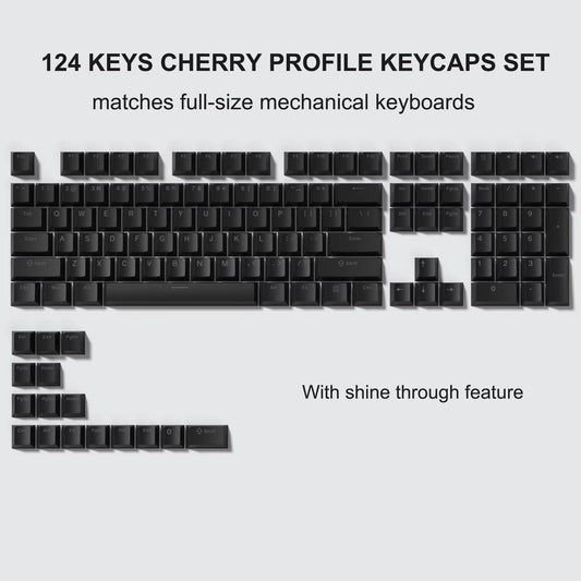 138 Keys Retro Brown Gray PBT Keycap Double Shot Cherry Profile Key Caps for Cherry MX Switches Mechanical Gamer Keyboard