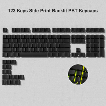 138 Keys Retro Brown Gray PBT Keycap Double Shot Cherry Profile Key Caps for Cherry MX Switches Mechanical Gamer Keyboard