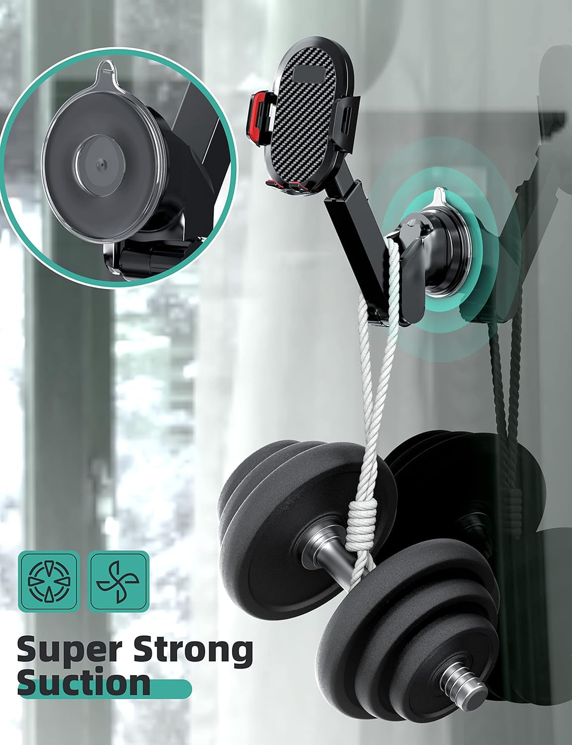 Phone Mount for Car,Car Phone Holder Mount,Phone Holder for Car, Cell Phone Holder for Car for Dashboard Windshield Air Vent,Compatible with Iphone, Samsung and Other Smartphone-Red