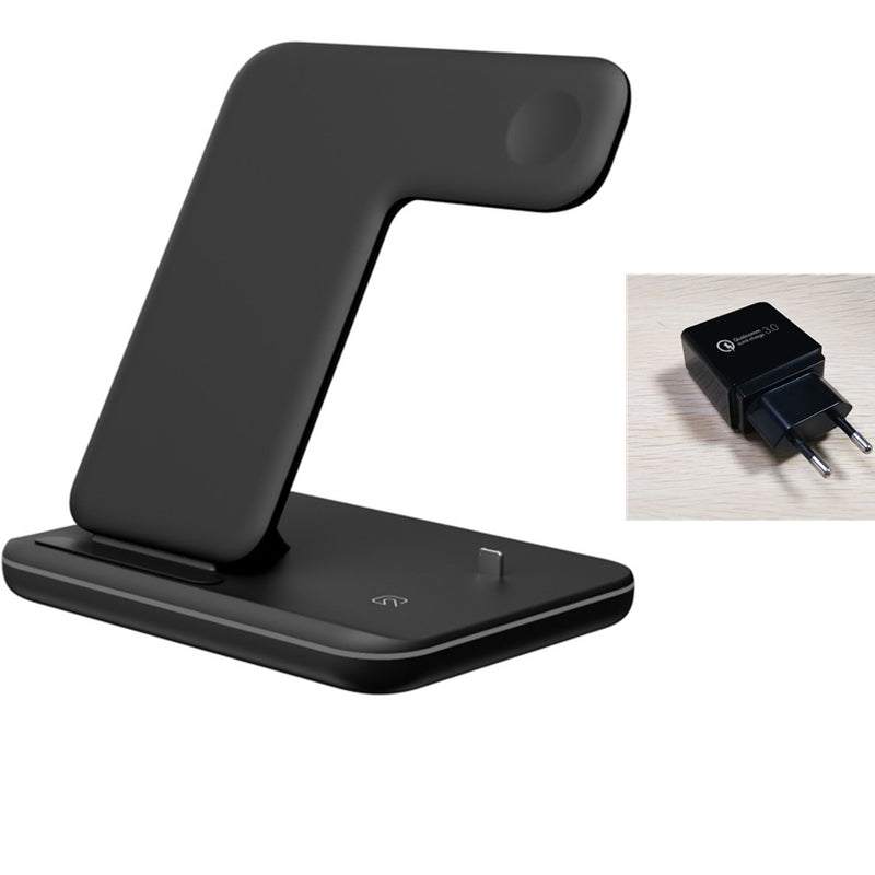 Compatible Mobile Phone Watch Earphone Wireless Charger 3 in 1 Wireless Charger Stand
